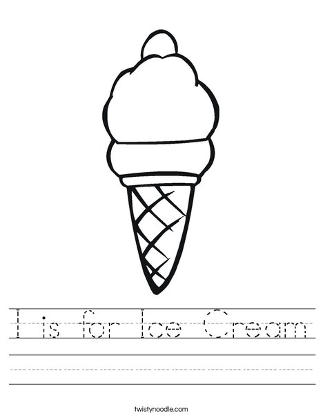 Ice Cream Worksheet