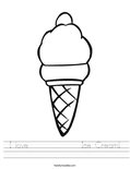 I love              Ice Cream! Worksheet