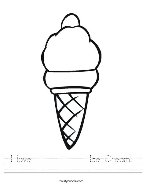 Ice Cream Worksheet