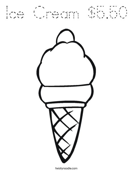Ice Cream Coloring Page