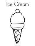Ice CreamColoring Page