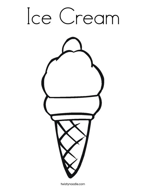 coloring pages of ice cream cones