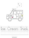 Download Ice Cream Truck Coloring Page - Twisty Noodle