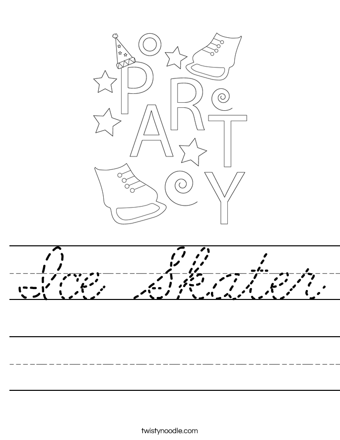 Ice Skater Worksheet