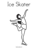 Ice Skater Coloring Page