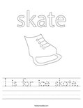 Ice Skate Worksheet - Twisty Noodle