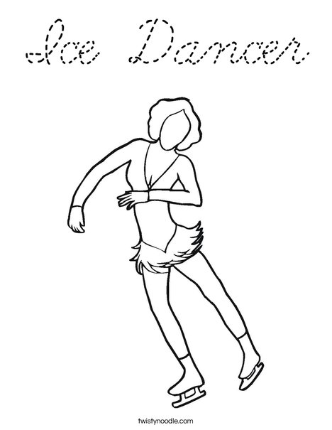 Ice Dancer Coloring Page