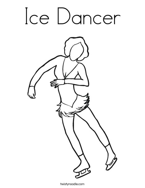 Ice Dancer Coloring Page