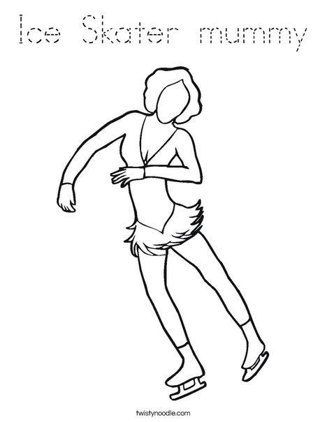 Ice Dancer Coloring Page