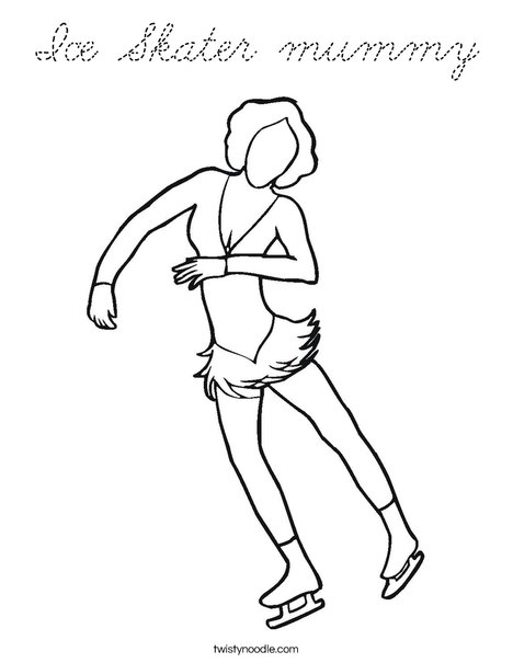 Ice Dancer Coloring Page