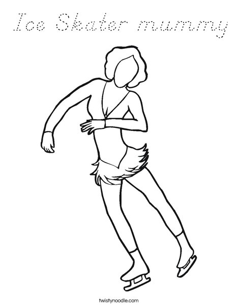 Ice Dancer Coloring Page