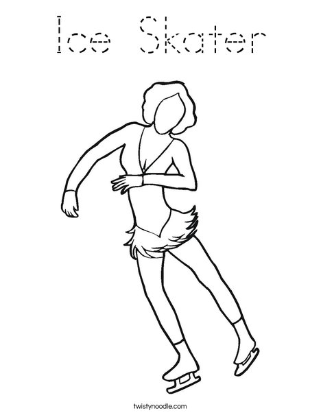 Ice Dancer Coloring Page