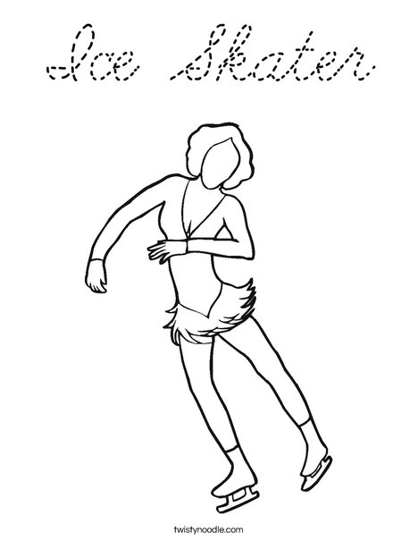 Ice Dancer Coloring Page