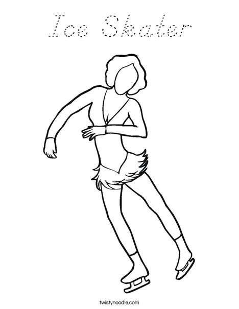 Ice Dancer Coloring Page