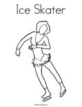 Ice Skater Coloring Page