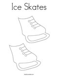 Ice Skates Coloring Page - Twisty Noodle