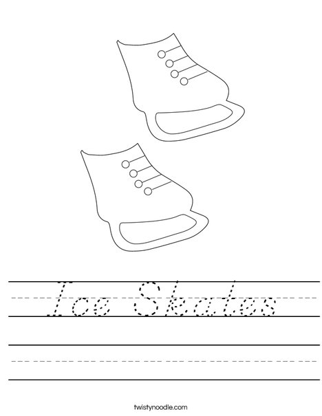 Ice Skates Worksheet