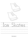 Ice Skates Worksheet