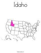 Idaho Coloring Page