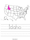 Idaho Worksheet