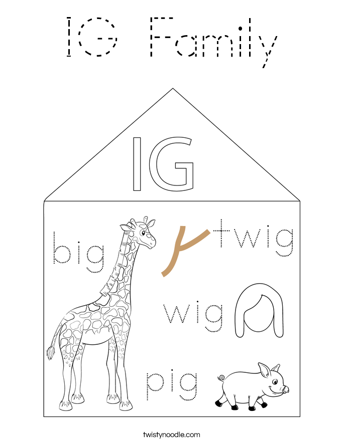 IG Family Coloring Page