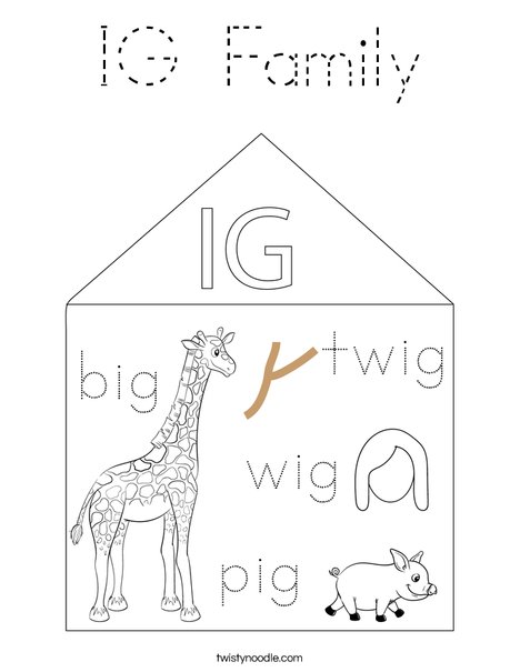 IG Family Coloring Page