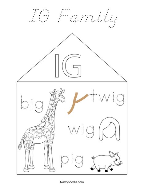 IG Family Coloring Page