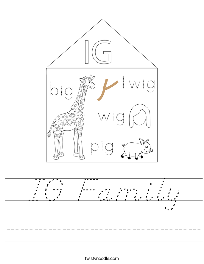 IG Family Worksheet