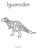 Iguanodon Coloring Page