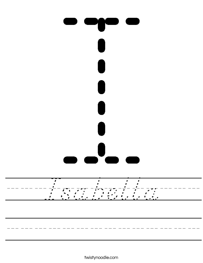 Isabella Worksheet