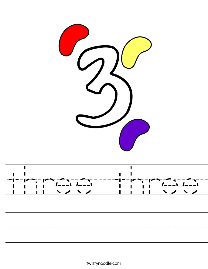 three three Worksheet