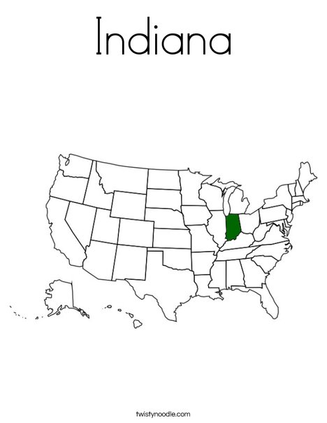 Indiana Coloring Page