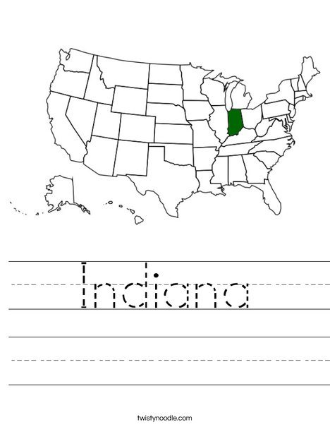 Indiana Worksheet - Twisty Noodle