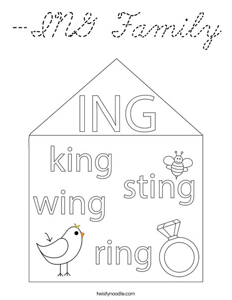 -ING Family Coloring Page