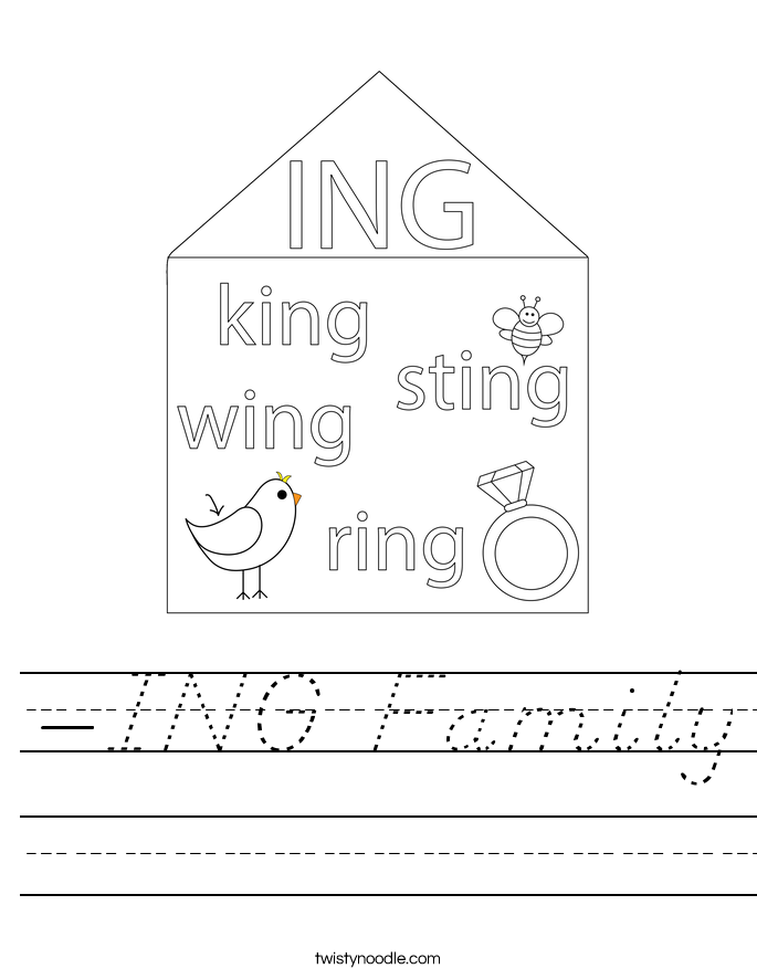 -ING Family Worksheet