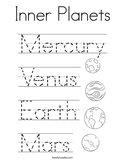 Inner Planets Coloring Page