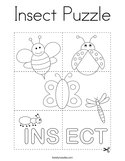 Insect Puzzle Coloring Page