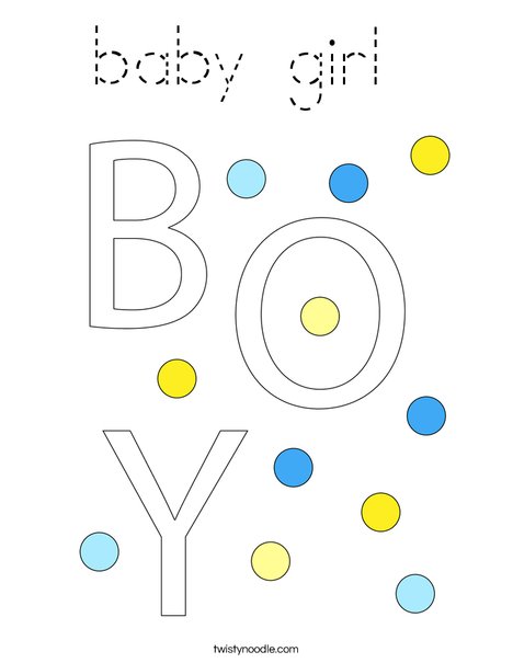 It's a Boy! Coloring Page