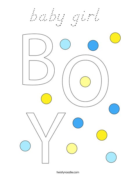 It's a Boy! Coloring Page