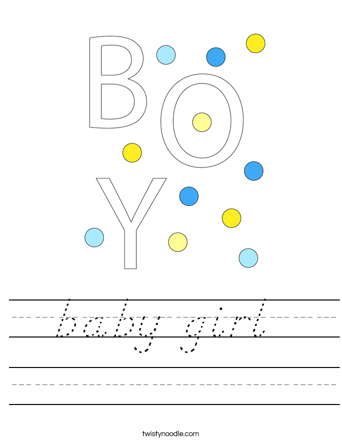 baby girl  Worksheet