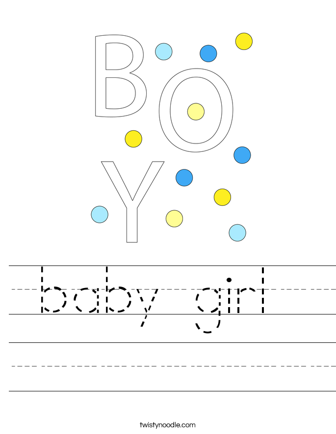 baby girl  Worksheet