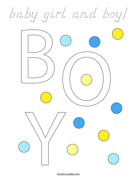 It's a Boy! Coloring Page