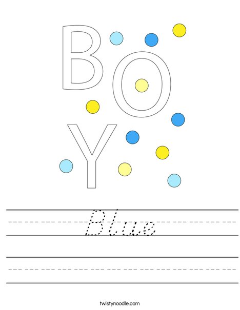 It's a Boy! Worksheet