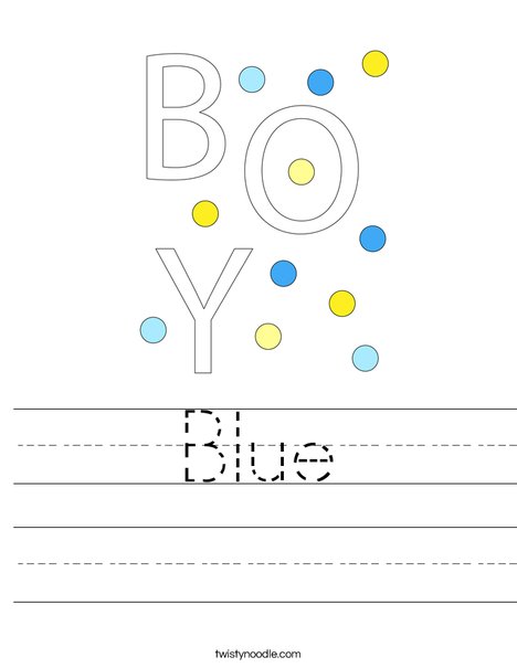 It's a Boy! Worksheet