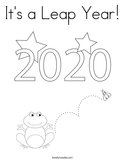 It's a Leap Year Coloring Page