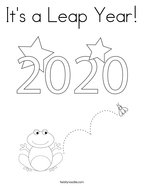 It's a Leap Year Coloring Page
