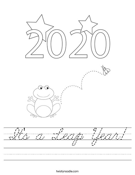 It's a leap year! Worksheet
