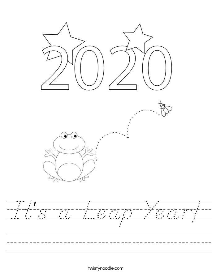 It's a Leap Year! Worksheet
