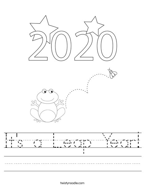 It's a leap year! Worksheet