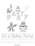 It's a Robot Party! Worksheet